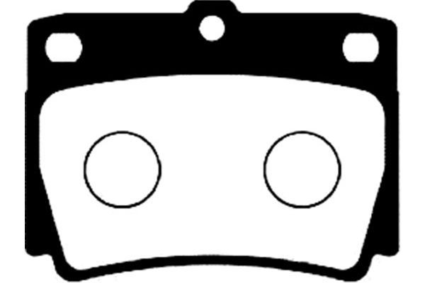 KAVO PARTS stabdžių trinkelių rinkinys, diskinis stabdys BP-5526